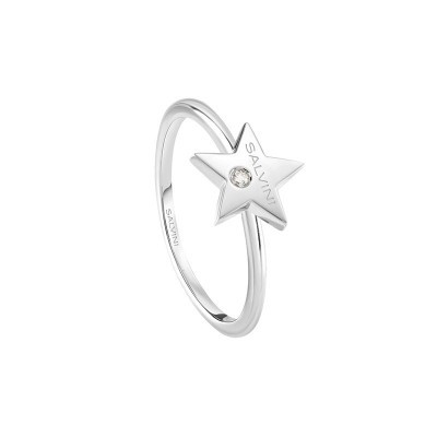 Anello I Segni Stella in oro bianco 9kt [8c79b968]