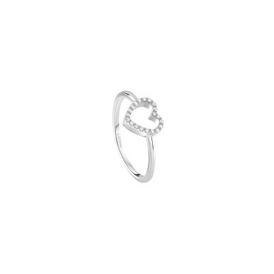 Anello I Segni Cuore oro bianco e diamanti [958977a2]