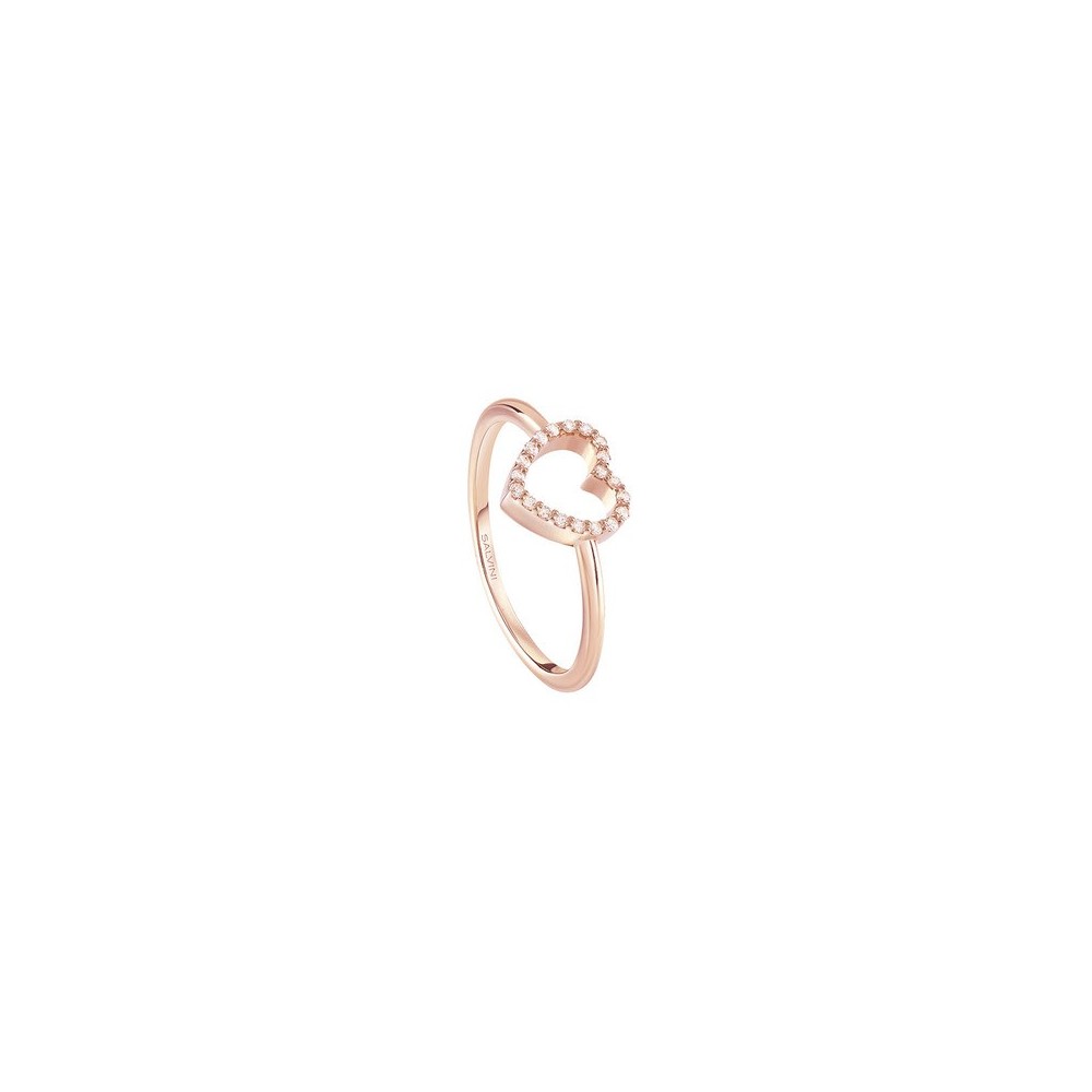 Anello I Segni Cuore oro rosa e diamanti [8762a4a6]