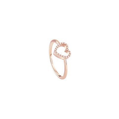 Anello I Segni Cuore oro rosa e diamanti [8762a4a6]
