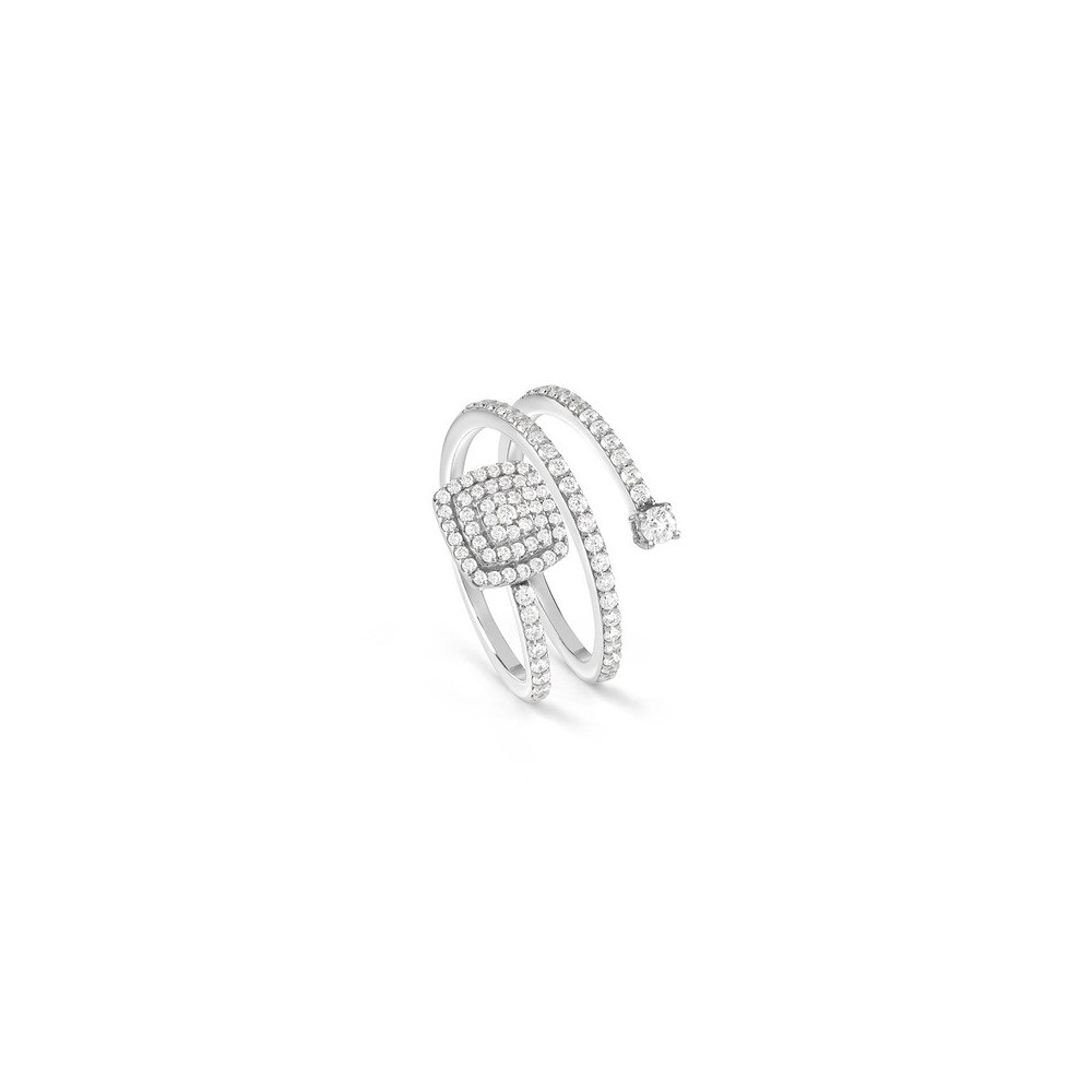 Anello Bagliori oro bianco e diamanti [4f226c21]