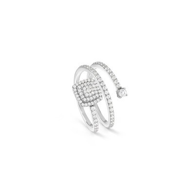 Anello Bagliori oro bianco e diamanti [4f226c21]