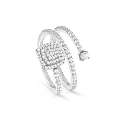 Anello Bagliori oro bianco e diamanti [2119ee28]