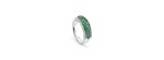 Anello Classico oro bianco diamante e smeraldo [e14ffe8d]