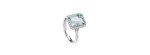 Anello Sorrento oro bianco diamanti e acquamarina [4466aff9]
