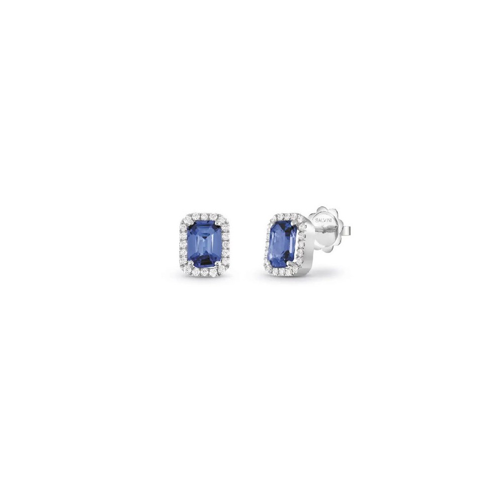 Orecchini Sorrento oro bianco diamanti e tanzanite [dfa6e35e]