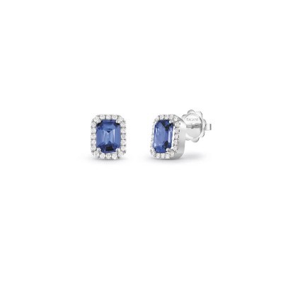 Orecchini Sorrento oro bianco diamanti e tanzanite [dfa6e35e]
