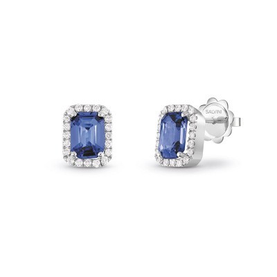 Orecchini Sorrento oro bianco diamanti e tanzanite [dfa6e35e]