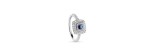 Anello Bagliori oro bianco diamante e zaffiro [8d897eb6]