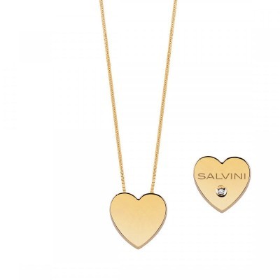 Collierino I Segni Cuore oro giallo e diamante [df26d390]