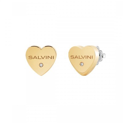 Orecchini I Segni Cuore oro giallo e diamante [740edc4b]