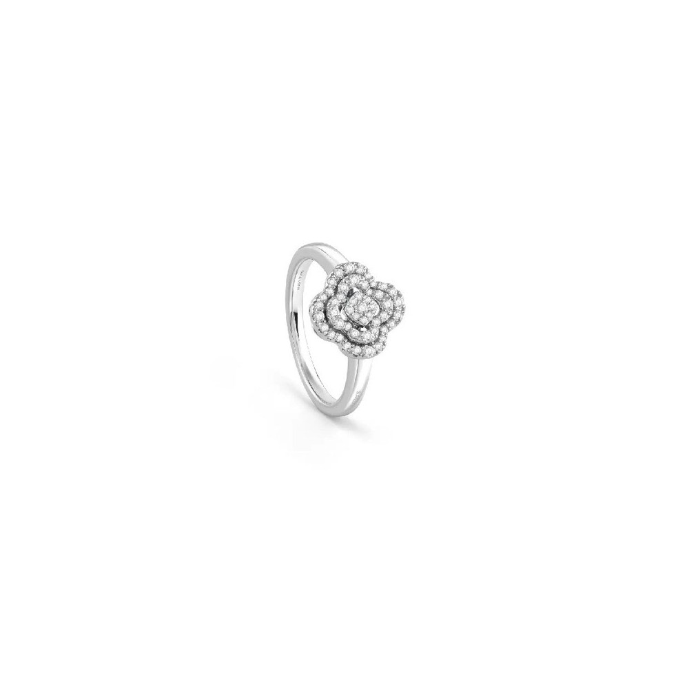 Anello Bagliori oro bianco con diamanti [c264f33d]