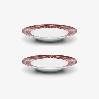 Piatti piani x2 Arcadia Rossi 27 cm [d292a09f]