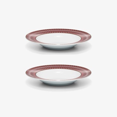 Piatti piani x2 Arcadia Rossi 27 cm [d292a09f]