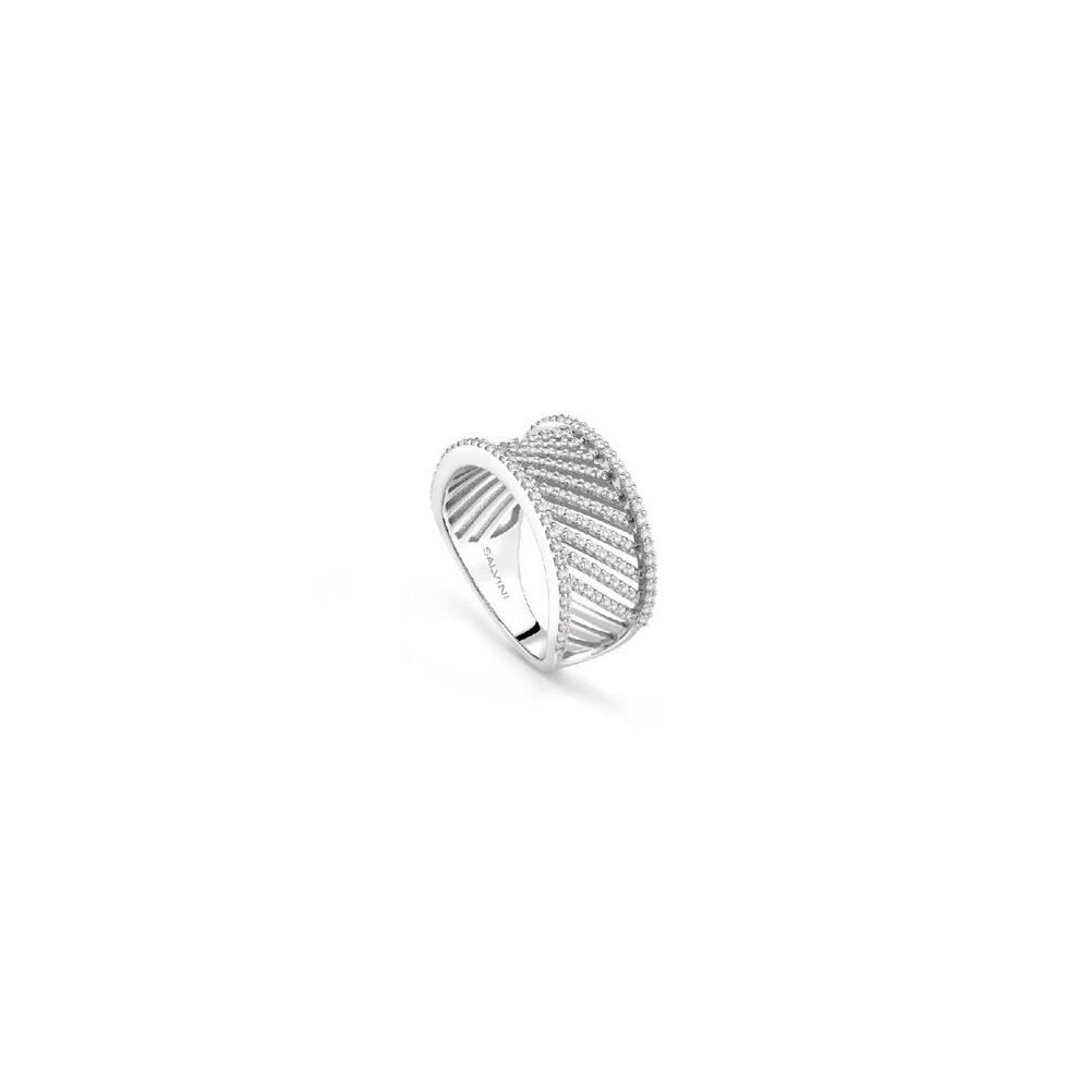 Anello Riflessi oro bianco con diamanti [a64052a4]