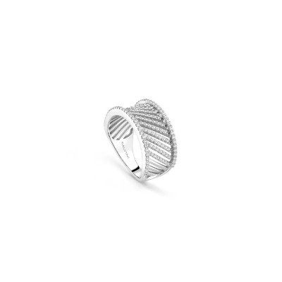 Anello Riflessi oro bianco con diamanti [a64052a4]