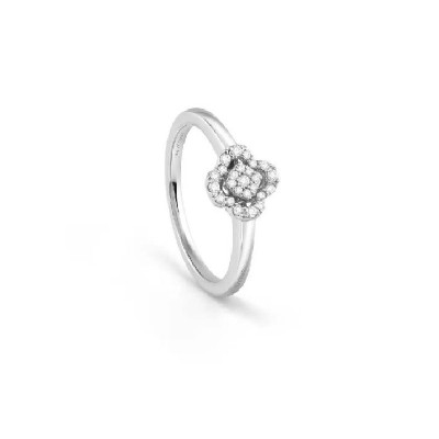 Anello Bagliori oro bianco con diamanti [b6617e3b]