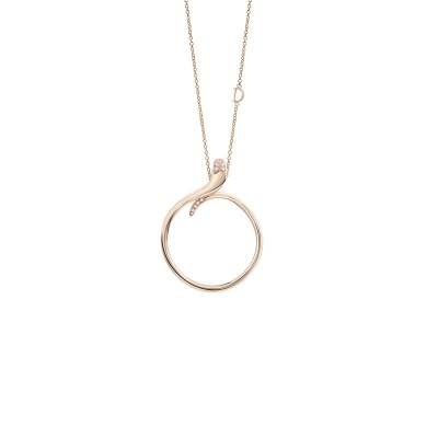 Collierino Eden oro rosa e diamanti [12df42fb]