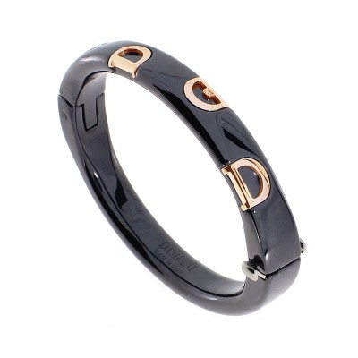 Bracciale D.Icon in Ceramica Nera [d6ea9477]