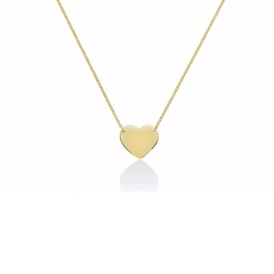 Collana con cuore a lastra oro giallo [7a4c8b32]