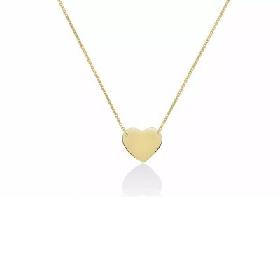 Collana con cuore a lastra oro giallo [7a4c8b32]