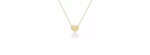 Collana con cuore a lastra oro giallo [7a4c8b32]