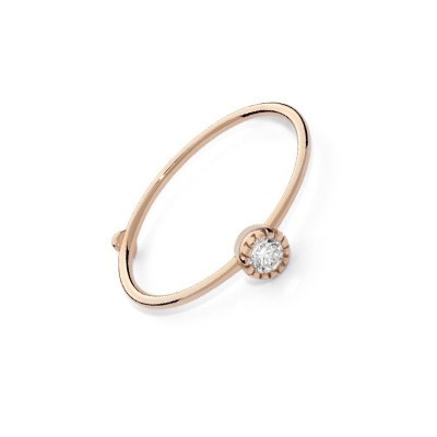 Anello con castone milligranato e diamante [e5990d6f]