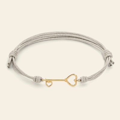Bracciale Cordino Chiave Cuore [3fc3b1ac]