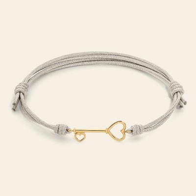 Bracciale Cordino Chiave Cuore [3fc3b1ac]