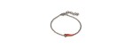 Bracciale titanio charms cornetto rosso [c342a56d]