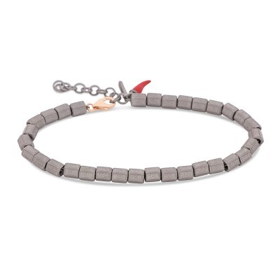 Bracciale Esagonini in titanio e oro rosso [99a0bade]