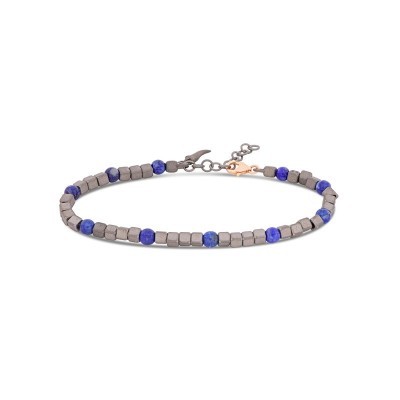 Bracciale in titanio lapis e oro rosso [de37841d]