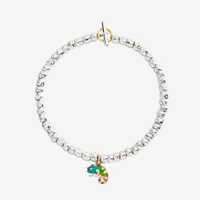 Ciondolo Camaleonte oro rosa e smalto [ebf39e8d]