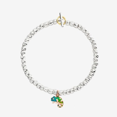 Ciondolo Camaleonte oro rosa e smalto [ebf39e8d]