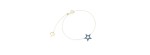 Bracciale con Stella 18kt con Polvere blu [070b61c5]