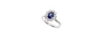 Anello Gemme oro bianco diamanti e zaffiro [96d57880]