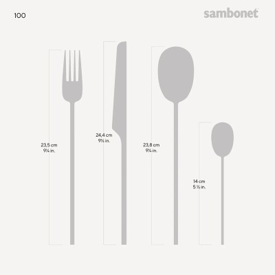 Set tavola 24 posate 100 Inox [003f7340]