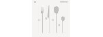 Set tavola 24 posate 100 Inox [003f7340]