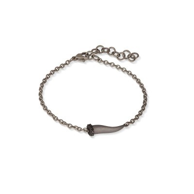 Bracciale titanio charms con cornetto in titanio [b934eccc]
