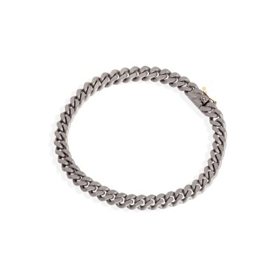 Bracciale in titanio oro rosso e diamante black [f480490b]