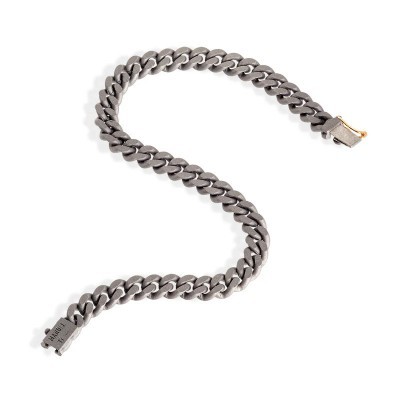 Bracciale in titanio oro rosso e diamante black [f480490b]