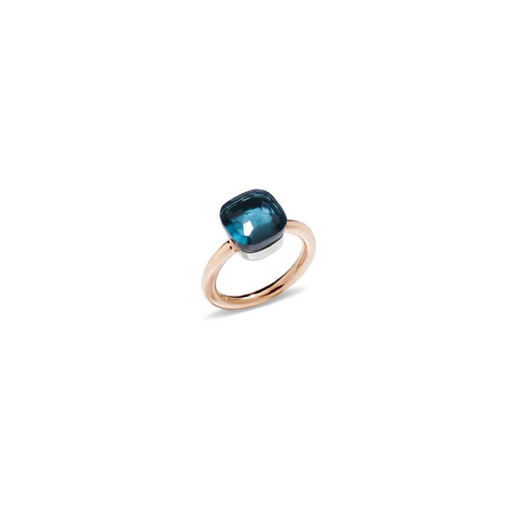 Anello Nudo Classic Topazio Blu London [edef2970]