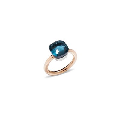 Anello Nudo Classic Topazio Blu London [edef2970]