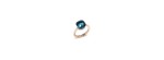 Anello Nudo Classic Topazio Blu London [edef2970]