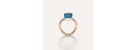 Anello Nudo Classic Topazio Blu London [83d4ab79]