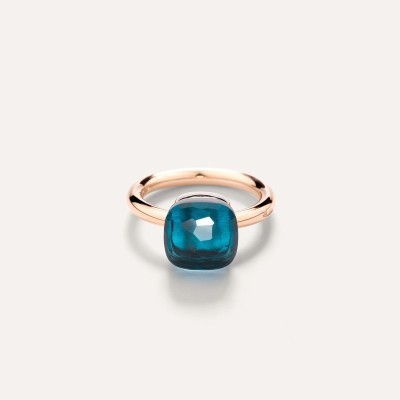 Anello Nudo Classic Topazio Blu London [34c96a7d]