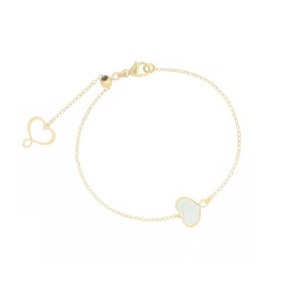 Bracciale Et Sophie argento oro cuore madreperla [657ffc5e]