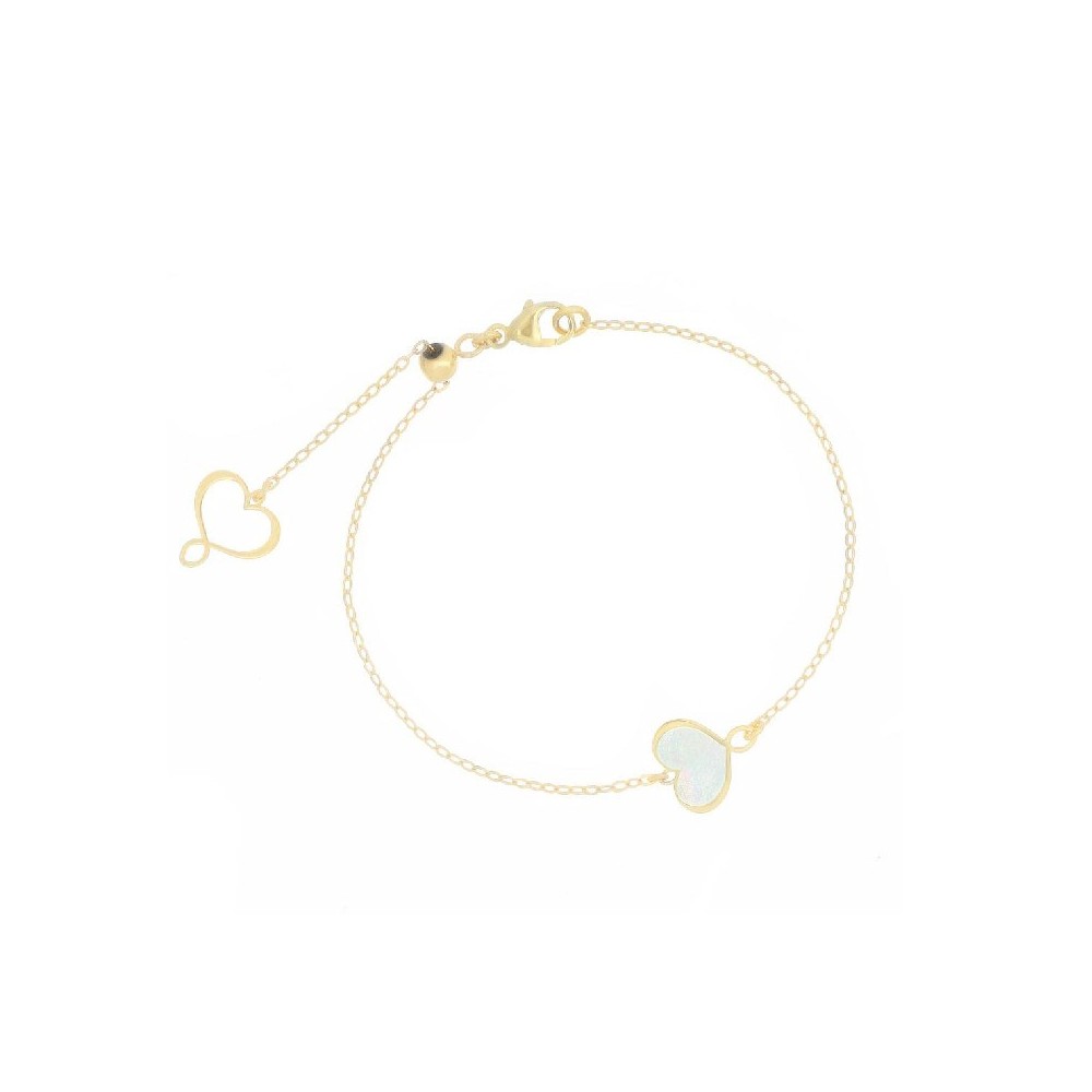Bracciale Et Sophie argento oro cuore madreperla [657ffc5e]