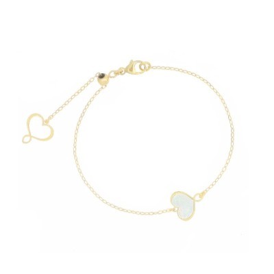 Bracciale Et Sophie argento oro cuore madreperla [657ffc5e]
