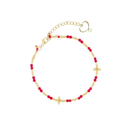 Bracciale Mia Africa corallo con elementi [c2a89590]